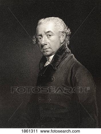 Stock Image - John Heaviside C 1748 To 1828 Surgeon To George Iii Engraved By J Cochran After Sir W Beechey From The Book National Portrait Gallery Volume Ii Published C 1835. Fotosearch