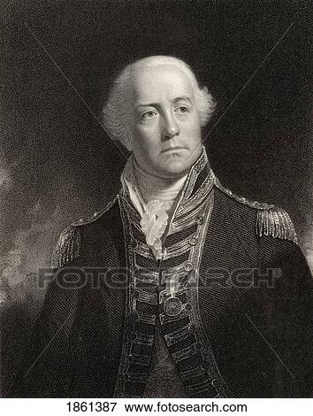 Stock Photo - John James Gambier 1St Baron Gambier 1756 To 1833 English Admiral Engraved By W Holl After Sir W Beechey From The Book National Portrait Gallery Volume V Published C 1835. Fotosearch