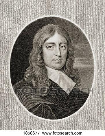 Stock Photo - John Milton 1608-1674. English Poet. From The Book ÃƒÂ¢Ã¢â€šÂ¬Ã…â€œGallery Of PortraitsÃƒÂ¢Ã¢â€šÂ¬Ã‚Â Published London 1833.. Fotosearch