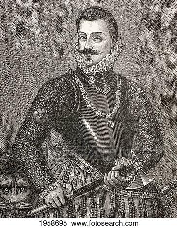 Stock Photography - John Of Austria, 1547 To 1578, Aka Don John Of Austria Or Don Juan De Austria. Illegitimate Son Of Holy Roman Emperor Charles V. From Military And Religious Life In The Middle Ages By Paul Lacroix Published London Circa 1880.. Fotosearch