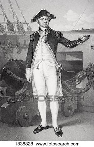 Stock Photo - John Paul Jones 1742-1792. American Revolution Naval Officer And A Founder Of The United States Navy. From Painting By Alonzo Chappel. Fotosearch