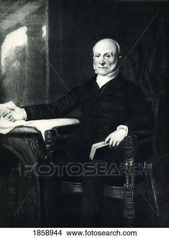 Picture - John Quincy Adams (1767-1848) 6Th President Of The United States. Fotosearch