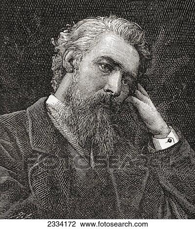 Stock Image - John Smart, 1838 - 1899. Scottish Artist, Painter Of Landscapes And Watercolours. From The Strand Magazine, Published 1896. Fotosearch