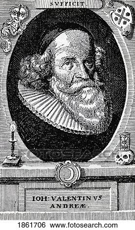 Stock Photograph - John Valentine Andrea 1586 To 1684 German Theologian And Monk From The Book The Freemason By Eugen Lennhoff Published 1932. Fotosearch