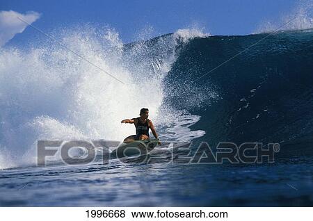 Johnny Boy Gomez, Riding A Wave, Arm Extended, Turns As Wave Curls With Whitewater View Large Photo Image Stock Photo - Johnny Boy Gomez, Riding A Wave, Arm Extended, Turns As Wave Curls With Whitewater. Fotosearch