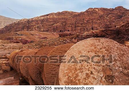 Stock Photography - Jordan, Old ruins; Petra. Fotosearch