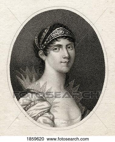 Stock Image - Josephine, 1763-1814, Original Name, Marie-Josephe-Rose-Tascher De La Pagerie, Also JosÃƒÆ’Ã‚Â©phine Bonaparte. Late Empress Queen Of France And Italy. 19Th Century Print Engraved For The LadyÃƒâ€šÃ‚Â´S Magazine. Fotosearch