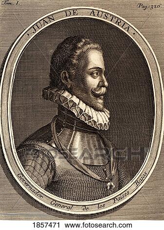 Stock Image - Juan Of Austria, 1545-1578. Governor General Of The Netherlands, Brother Of Philip Ii Of Spain. From A Contemporary Spanish Print.. Fotosearch