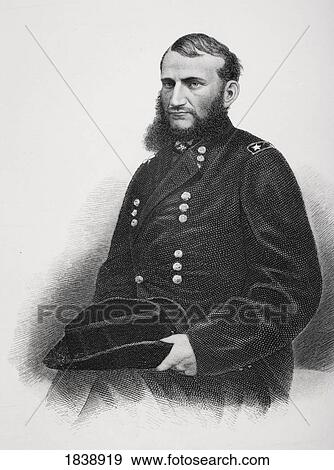 Stock Photo - Judson Kilpatrick 1836 To 1881. Union General During American Civil War. From Photography By Matthew Brady. Fotosearch
