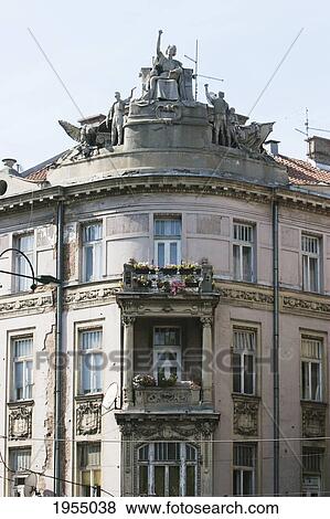 Jugendstil Building In Sarajevo, Bosnia And Herzegovina View Large Photo Image Stock Photo - Jugendstil Building In Sarajevo, Bosnia And Herzegovina. Fotosearch