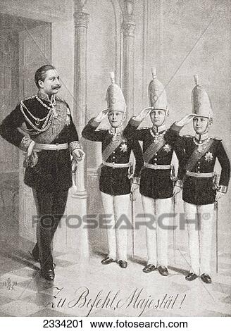 Kaiser Wilhelm Being Saluted By Three Of His Sons. Wilhelm Ii Or William Ii, 1859 € View Large Photo Image Stock Image - Kaiser Wilhelm Being Saluted By Three Of His Sons. Wilhelm Ii Or William Ii, 1859 €. Fotosearch