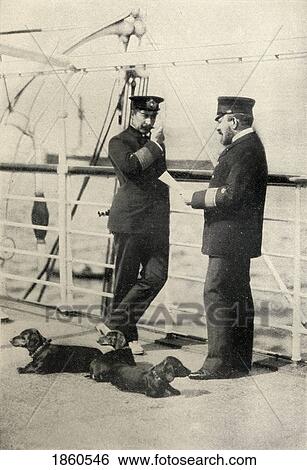 Stock Photograph - Kaiser Wilhelm Ii, 1859-1941. Emperor Of Germany, King Of Prussia 1888-1918, On Board Ship.. Fotosearch