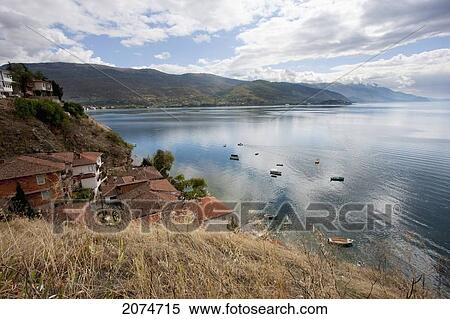 Kaneo And Ohrid Lake, Ohrid, Macedonia View Large Photo Image Stock Photography - Kaneo And Ohrid Lake, Ohrid, Macedonia. Fotosearch