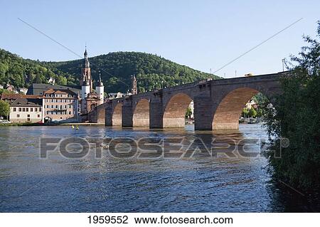 Karl-Theodor Bridge (Old Bridge) Over The Neckar River, Heidelberg, Baden-Wurttemberg, Germany View Large Photo Image Stock Image - Karl-Theodor Bridge (Old Bridge) Over The Neckar River, Heidelberg, Baden-Wurttemberg, Germany. Fotosearch