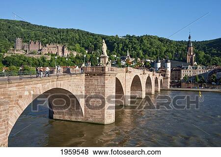 Karl-Theodor Bridge (Old Bridge) Over The Neckar River, Heidelberg, Baden-Wurttemberg, Germany View Large Photo Image Stock Photo - Karl-Theodor Bridge (Old Bridge) Over The Neckar River, Heidelberg, Baden-Wurttemberg, Germany. Fotosearch
