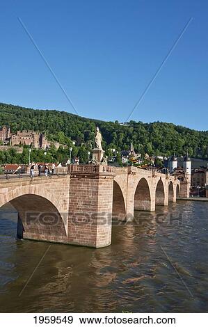 Karl-Theodor Bridge (Old Bridge) Over The Neckar River, Heidelberg, Baden-Wurttemberg, Germany View Large Photo Image Stock Photo - Karl-Theodor Bridge (Old Bridge) Over The Neckar River, Heidelberg, Baden-Wurttemberg, Germany. Fotosearch