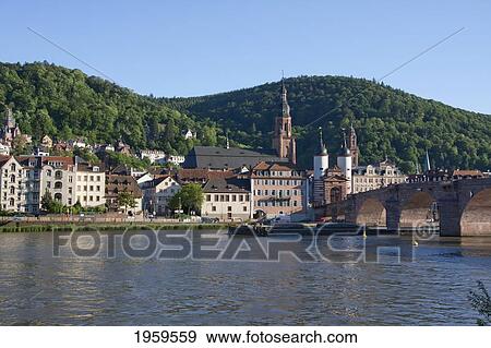 Karl-Theodor Bridge (Old Bridge) Over The Neckar River, Heidelberg, Baden-Wurttemberg, Germany View Large Photo Image Stock Photo - Karl-Theodor Bridge (Old Bridge) Over The Neckar River, Heidelberg, Baden-Wurttemberg, Germany. Fotosearch