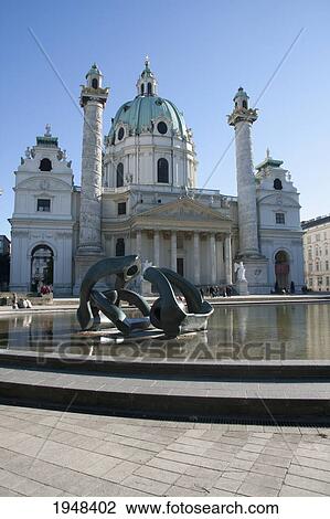 Karlskirche (Charles' Church), Vienna (Wien), Austria View Large Photo Image Stock Image - Karlskirche (Charles' Church), Vienna (Wien), Austria. Fotosearch