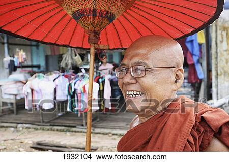 Picture - Katha Village On The Irrawaddy River Upper Burma/Myanmar. Fotosearch