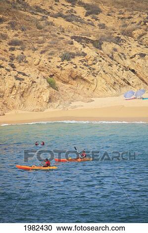 Kayakers At Santa Maria Bay Near San Jose Del Cabo Los Cabos Area; Baja California Sur Mexico View Large Photo Image Stock Image - Kayakers At Santa Maria Bay Near San Jose Del Cabo Los Cabos Area; Baja California Sur Mexico. Fotosearch
