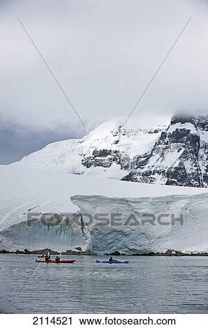 Kayaking Along The Coastline; Antarctica View Large Photo Image Stock Image - Kayaking Along The Coastline; Antarctica. Fotosearch