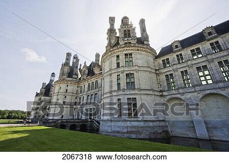 Keep Of The Chateau De Chambord, France View Large Photo Image Stock Photo - Keep Of The Chateau De Chambord, France. Fotosearch