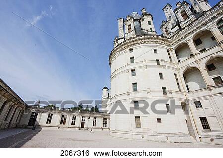 Keep Of The Chateau De Chambord, France View Large Photo Image Stock Photograph - Keep Of The Chateau De Chambord, France. Fotosearch