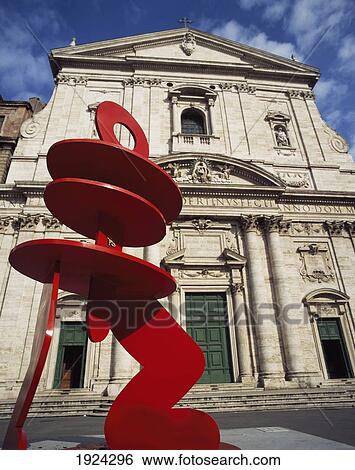 Stock Photograph - Keith Haring Sculpture. Fotosearch