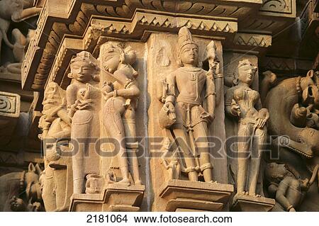 Picture - Khajuraho Temples Madya Pradesh India. Fotosearch