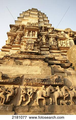 Stock Photo - Khajuraho Temples Madya Pradesh India. Fotosearch