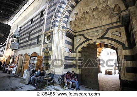 KHAN AS'AD PASHA IN DAMASCUS OLD CITY SYRIA View Large Photo Image Stock Photography - KHAN AS'AD PASHA IN DAMASCUS OLD CITY SYRIA. Fotosearch