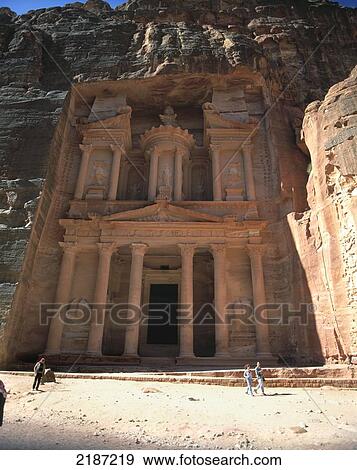 Stock Photo - Khazneh, Petra, Jordon. Fotosearch