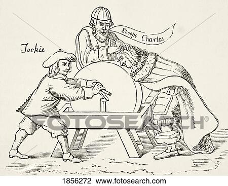 King Charles I Of England On The Grindstone Of Scottish Presbyterian Intolerance. A Cartoon From 1651. From The National And Domestic History Of England By William Aubrey Published London Circa 1890 View Large Photo Image Stock Image - King Charles I Of England On The Grindstone Of Scottish Presbyterian Intolerance. A Cartoon From 1651. From The National And Domestic History Of England By William Aubrey Published London Circa 1890. Fotosearch