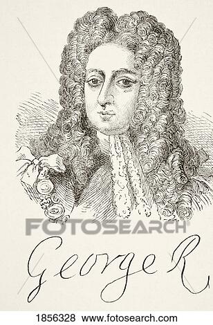 King George I Of England 1660 To 1727. His Portrait And Signature. From The National And Domestic History Of England By William Aubrey Published London Circa 1890 View Large Photo Image Stock Photo - King George I Of England 1660 To 1727. His Portrait And Signature. From The National And Domestic History Of England By William Aubrey Published London Circa 1890. Fotosearch