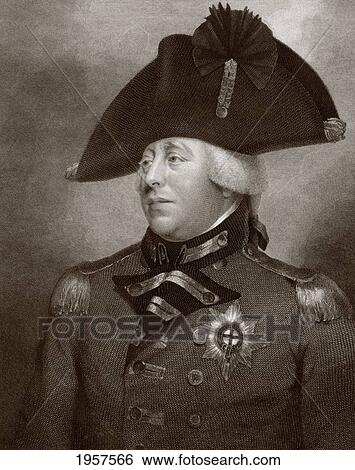 King George Iii Of Great Britain And Ireland, 1738 - 1820. After A Contemporary Engraving. View Large Photo Image Stock Photograph - King George Iii Of Great Britain And Ireland, 1738 - 1820. After A Contemporary Engraving.. Fotosearch
