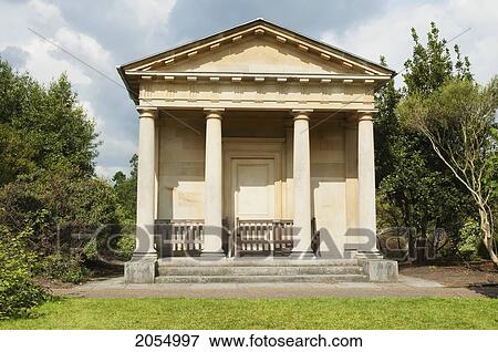 Stock Photo - King William's Temple, Royal Botanic Gardens, Kew, Surrey, England, United Kingdom. Fotosearch