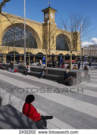 Stock Image - King's Cross Station; London, England. Fotosearch