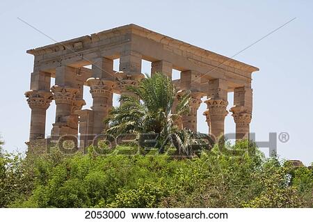 Kiosk Of Emperor Trajan On The Island Of Philae, Aswan, Egypt View Large Photo Image Stock Image - Kiosk Of Emperor Trajan On The Island Of Philae, Aswan, Egypt. Fotosearch