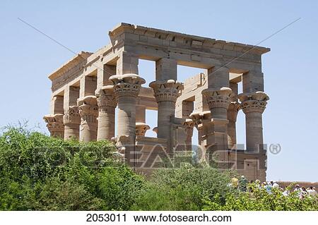 Kiosk Of Emperor Trajan On The Island Of Philae, Aswan, Egypt View Large Photo Image Stock Image - Kiosk Of Emperor Trajan On The Island Of Philae, Aswan, Egypt. Fotosearch