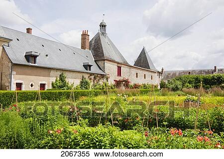 Stock Photography - Kitchen Garden Of The Chateau De Cheverny, Cheverny, France. Fotosearch