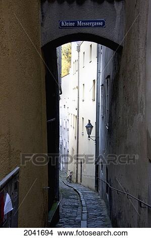 Kleine Messergasse, Passau, Bavaria, Germany View Large Photo Image Picture - Kleine Messergasse, Passau, Bavaria, Germany. Fotosearch