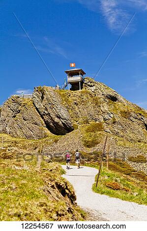 Stock Photo - Kleine Scheidegg; Bernese Oberland, Switzerland. Fotosearch