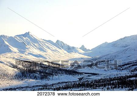 Stock Photo - Klondike Valley With Tombstone Mountain On The Horizon, Tombstone Territorial Park, Yukon, Canada. Fotosearch