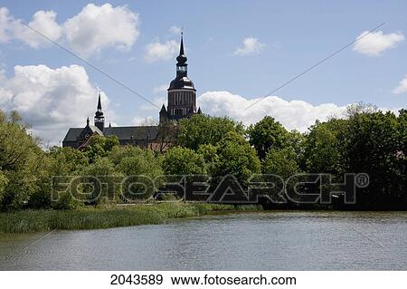Stock Photo - Knieperteich, Stralsund, Germany. Fotosearch