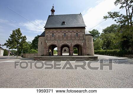 Konigshalle Or Torhalle (King's Hall Or Gatehouse) To The Abbey And Altenmunster Of Lorsch In Lorsch, Germany View Large Photo Image Stock Image - Konigshalle Or Torhalle (King's Hall Or Gatehouse) To The Abbey And Altenmunster Of Lorsch In Lorsch, Germany. Fotosearch
