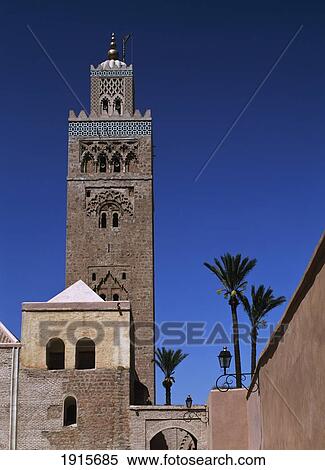 Kotoubia Mosque And Minaret View Large Photo Image Stock Photography - Kotoubia Mosque And Minaret. Fotosearch
