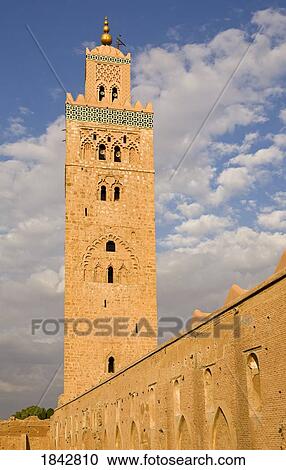 Koutoubia Minaret; Marrakech, Marrakech, Morocco View Large Photo Image Stock Image - Koutoubia Minaret; Marrakech, Marrakech, Morocco. Fotosearch