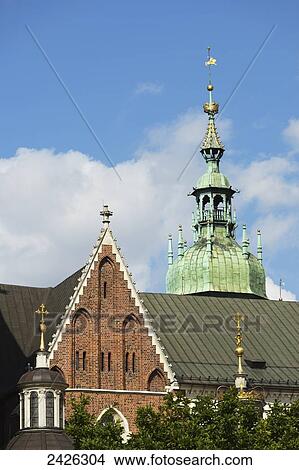 Picture - Krakow Cathedral, Wawel Hill; Krakow, Poland. Fotosearch
