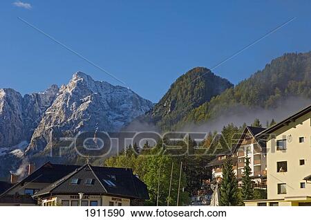 Kranjska Gora Behind Village, Slovenia View Large Photo Image Stock Image - Kranjska Gora Behind Village, Slovenia. Fotosearch