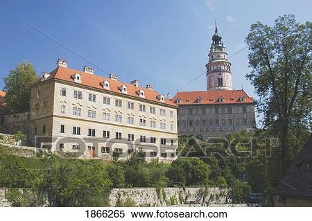Krumlov Chateau, Cesky Krumlov, Czech Republic View Large Photo Image Stock Photography - Krumlov Chateau, Cesky Krumlov, Czech Republic. Fotosearch